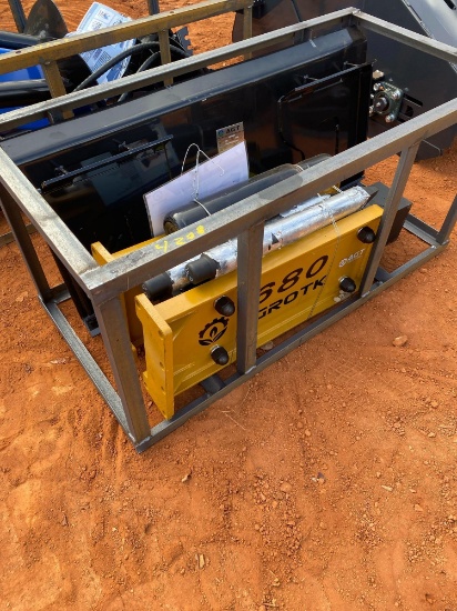 Agrotk Skid Steer 680 Breaker Attachment