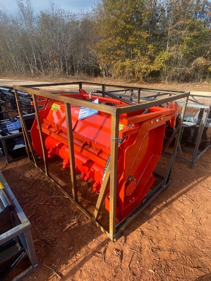 Agrotk 81IN Skid Steer Standard Flow Forestry Drum Mulcher Attachment