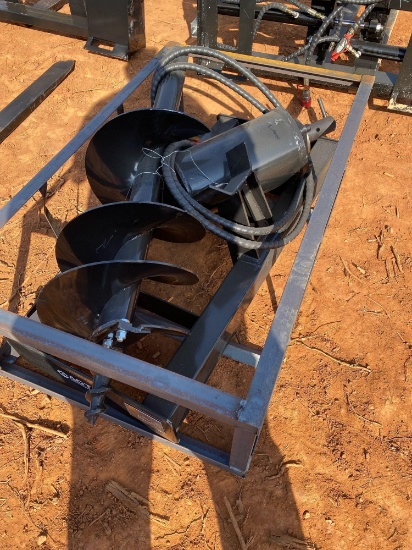 Mower King Skid Steer Auger Attachment