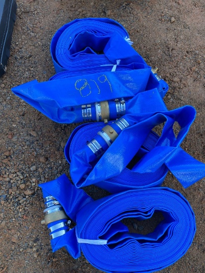 QUANTITY OF 4 New 2IN x 50 ft,. discharge water hoses