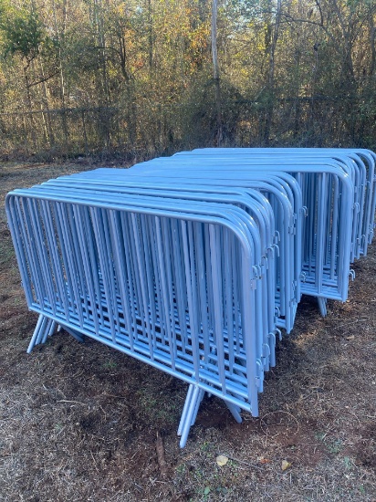 Qty (48) Used Crowd Control Safety Gates