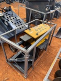 Agrotk 680 Skid Steer Post Driver Attachment