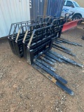 Kivel 3500LB 48IN Skid Steer Fork Attachment