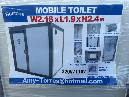 BASTONE MOBILE TOILET WITH SHOWER AND SINK