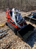AGT Industrial LRT 23 Stand On Mini Crawler Skid Steer