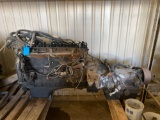 6 Cyl Parts Only Diesel Engine W/Transmission