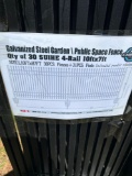 Unused Galvanized Steel Garden/ Public Space Fence