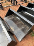 72IN Smooth Skid Steer Bucket