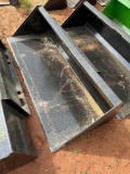 78IN Smooth Skid Steer Bucket