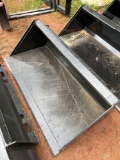 60IN Smooth Skid Steer Bucket