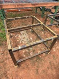 Metal Cart on Caster Wheels