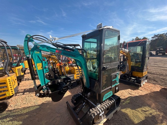 2024 AGT QH13R Enclosed Cab Mini Excavator