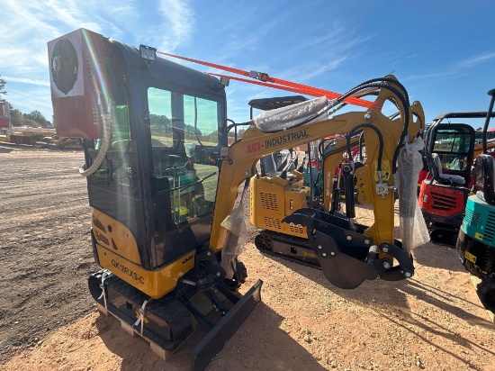 2024 AGT QK18RXS-C Enclosed Cab Mini Excavator