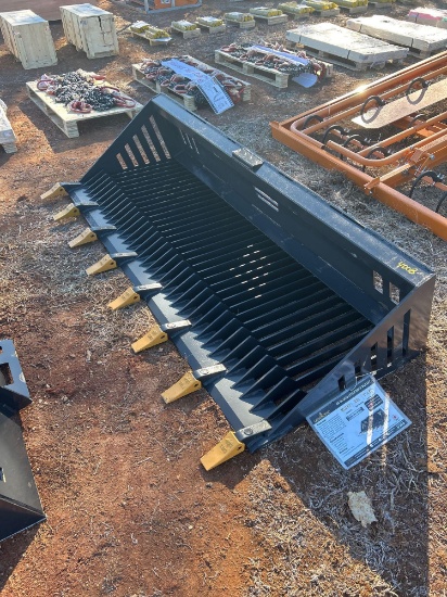 LandHonor 84IN Skid Steer Rock Bucket