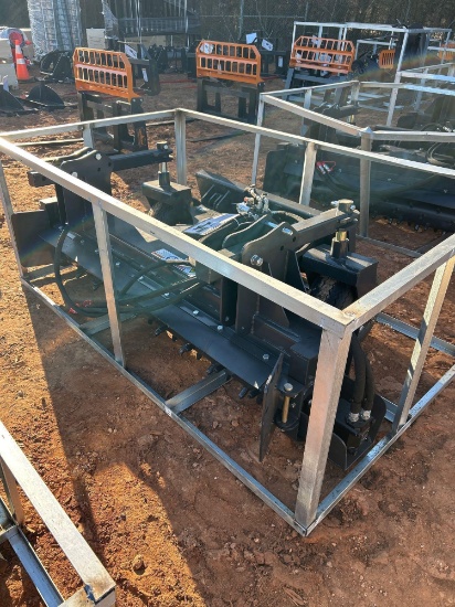 LandHonor 72IN Skid Steer Power Rake Attachment