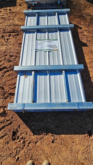 Allmetal Qty (100) 7FT Long Corrugated Steel Panels