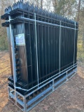 Allmetal 10FT L x 7FT H Powder Coated Steel Site Fence