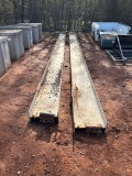 Qty(2) 32FT Steel I Beams