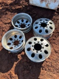 8 Lug Aluminum Wheels Qty (4)