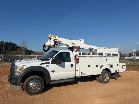 2013 FORD F-550 4X4 ALTEC AT37G BUCKET TRUCK