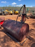 SKID MOUNTED FUEL TANK W/HAND PUMP