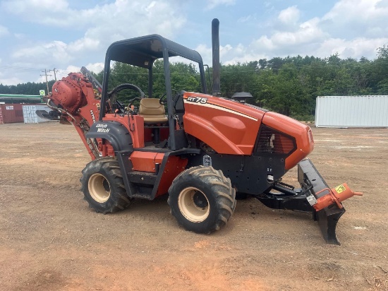 2007 DITCH WITCH RT75 4x4 RIDE ON TRENCHER