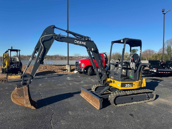 2021 JOHN DEERE 35G MINI HYDRAULIC EXCAVATOR