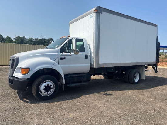 2008 FORD F650 XL 16FT BOX TRUCK WITH LIFTGATE