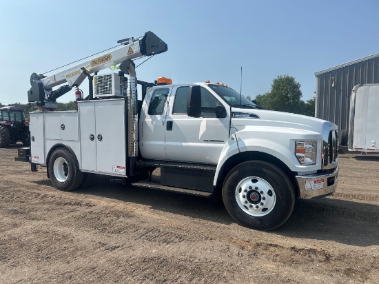 UNUSED 2024 FORD F-750 S/A EXTRA CAB MECHANICS CRANE BODY TRUCK