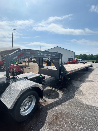 SILVERLINE ETX 40FT FLATBED T/A GOOSENECK TRAILER