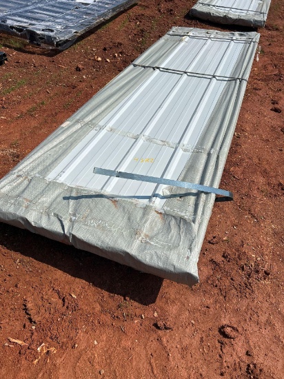 QTY OF 37IN x 9FT 10IN METAL PANELING