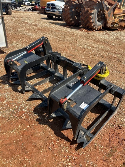 76IN SKID STEER BRUSH GRAPPLE ATTACHMENT