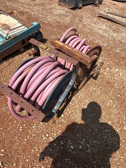 QTY(2) HOSE REELS & HOSES