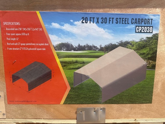20FT X 30FT STEEL CARPORT