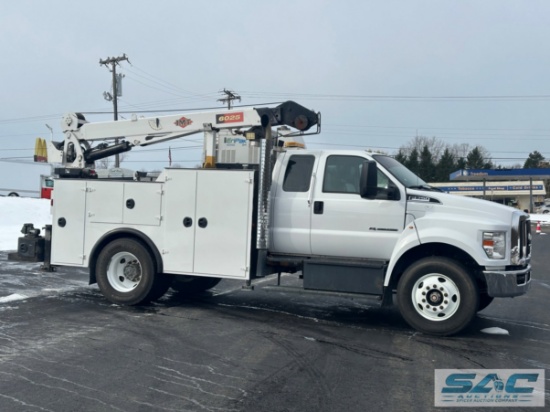 2017 FORD F-750 SUPER DUTY EXTENDED CAB CRANE BODY MECHANICS TRUCK