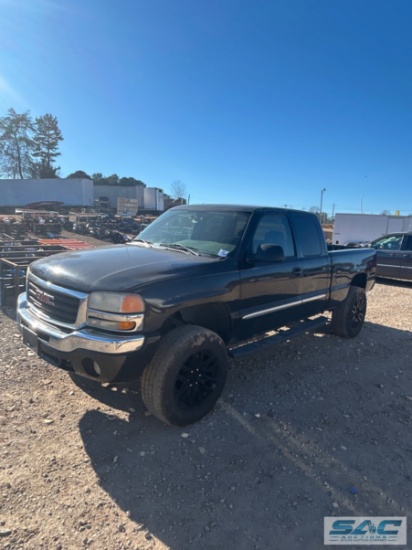 2004 GMC Z71 4WD EXTENDED CAB PICKUP TRUCK,