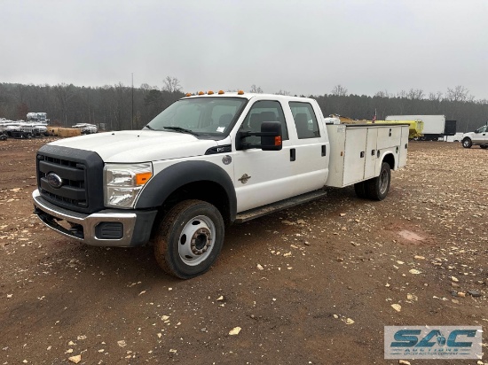 2016 FORD F-450XL SUPER DUTY 4x4 CREW CAB SERVICE BODY TRUCK