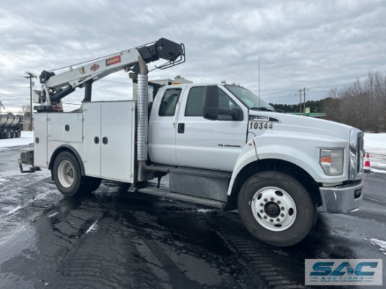 2018 FORD F-750 SUPER DUTY EXT CAB CRANE BODY MECHANICS TRUCK