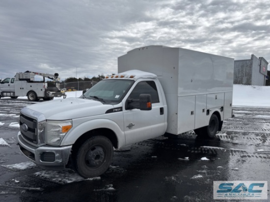 2016 FORD F-350 SUPER DUTY SINGLE CAB ENCLOSED BODY SERVICE TRUCK