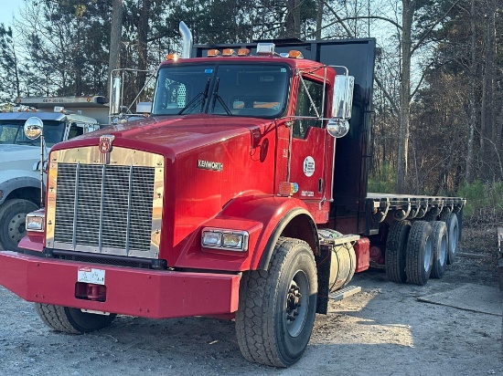 2019 KENWORTH T800 TRI/A FLATBED TRUCK