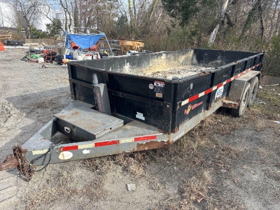 2017 BWISE DLP-16 T/A 16FT DUMP TRAILER