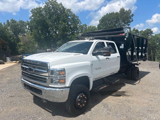 2019 CHEVROLET SILVERADO 5500 HD CREW CAB S/A ROLLOFF TRUCK & DUMPSTER