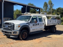 2016 FORD F-550 4x4 CREW CAB SERVICE BODY TRUCK