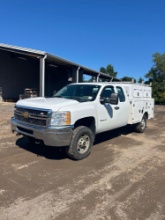 2013 CHEVROLET 2500 HD 4x4 EXTENDED CAB TELECOMMUNICATIONS SERVICE TRUCK