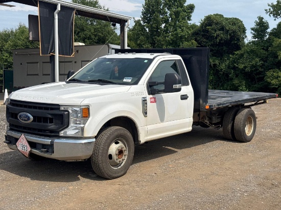 2020 Ford F-350xl Single Cab Flatbed Truck