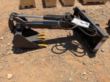 UNUSED LANDHONOR SKID STEER BIG ARM BACKHOE