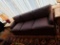 Three Cushion Sofa, Blue Upholstery, 7'2