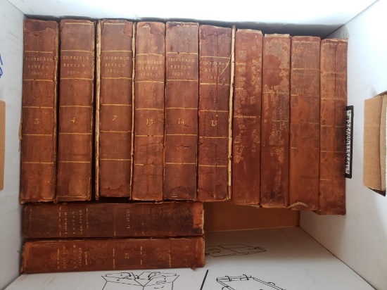 The Edinburgh Review, 11 volumes & an index, published 1803-18, inscribed James Gibson
