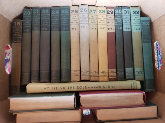 The American Rose Annual, 1930-1950s, 18 volumes & 2 other Rose books