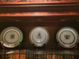 Decorative Heraldic plates with stands, Lot of 3